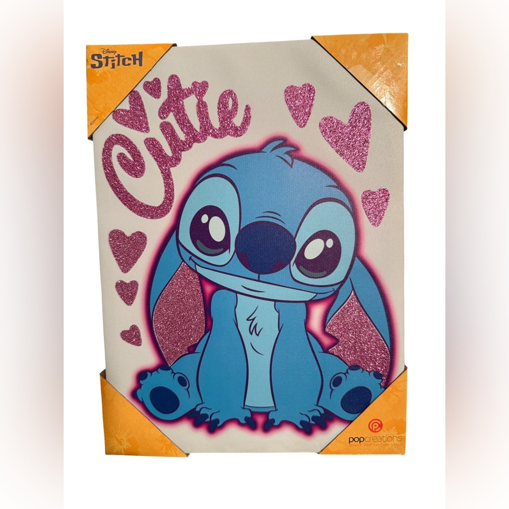 Squishmallows Disney Stitch NWT Blue & Green 8” Plush Duo & Stitch Canvas Print - Picture 8 of 9